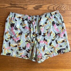 Patagonia Mens Baggies 5" Swim Trunk 57021Bird Print Size XXL